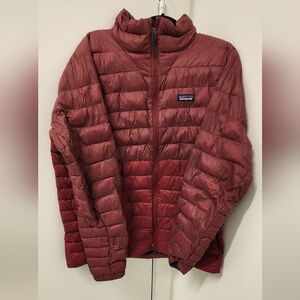 Men’s Patagonia Nano Puff Jacket- Burgundy/ Red. Size XL